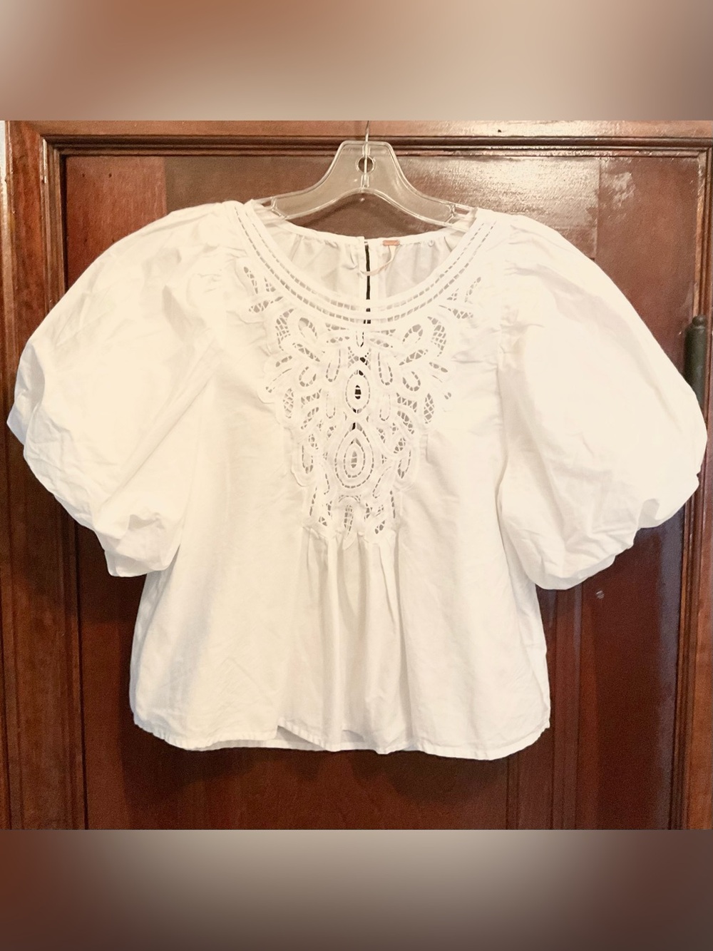 Free People Bardot Puff Sleeve Top - Picture 16 of 16